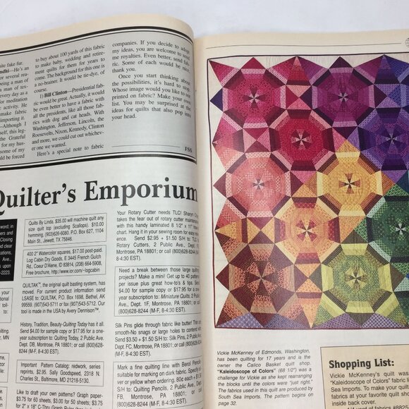 Vintage 1998 Traditional Quiltworks Magazine Lot Vol 1 Fabric Showcase Special - Picture 8 of 13